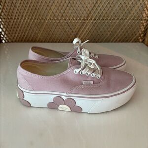 Vans platform flower sneakers